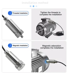 อุปกรณ์ตรวจสอบสภาพไร้สาย Triaxial Lora อุณหภูมิและการสั่นสะเทือนเซ็นเซอร์