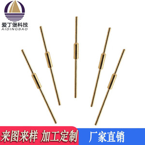 Broches en cuivre plaqué or sur mesure pour faisceaux de câblage électronique aéronautique, têtes cylindriques standard - Product Image 5