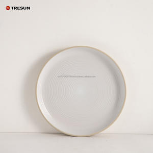 Plat à soupe en porcelaine émaillée de style classique avec un motif moucheté, durable pour un usage domestique, en restaurant et en hôtel - Product Image 5