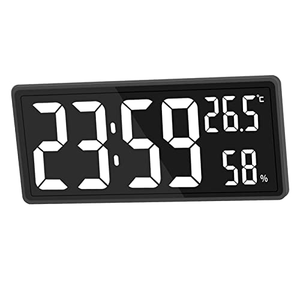 Factory Home Decor New Brightness Adjustable Voice Control LED <b>Digital</b> Alarm <b>Clock</b> Table <b>Clocks</b> - Product Image 2