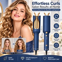 Torlin 2027 Fer à Boucler Automatique en Céramique pour Usage Domestique, pour des Cheveux Lisses et Brillants, Soin Capillaire Romantique, Fer à Friser Automatique, Rizador De Pelo