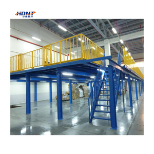 Plancher en acier de <span class=keywords><strong>mezzanine</strong></span> avec l'<span class=keywords><strong>escalier</strong></span> pour le stockage d'entrepôt et l'optimisation de l'espace - Product Image 1