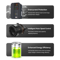 Convertisseur de fréquence 60 à 50hz 220 380 Mini convertisseur de fréquence statique 220v 50hz à 60hz 0.75kw Vfd Inverter75hp