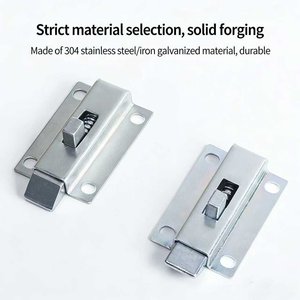 Nwo dk634 lच लॉक औद्योगिक हास्प जस्ता मिश्र धातु चांदी औद्योगिक कैबिनेट प्रभाव दरवाजा - Product Image 5