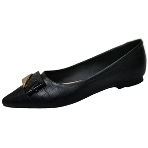 Mocasines Planos de Cuero Ecológico 100% para Mujer, con Punta en Pico, Ligeros, Zapatos de Verano, Personalización de Logotipo de Fábrica, Tallas Grandes - Product Image 2