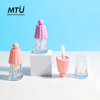 Emballage cosmétique vide personnalisé, flacon de gloss à lèvres en plastique, matériau ABS+AS, tube de gloss à lèvres de 6 ml pour rouge à lèvres liquide, blush