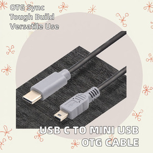 Nickel mạ Loại C 3.1 Nam để <span class=keywords><strong>Mini</strong></span> <span class=keywords><strong>USB</strong></span> 5 pin B nam <span class=keywords><strong>USB</strong></span> OTG cáp cho điện thoại di động MacBook - Product Image 3