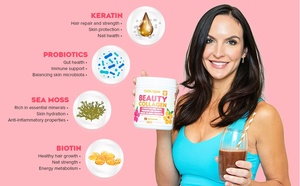 Colágeno en Polvo <span class=keywords><strong>de</strong></span> Belleza en Oferta, Ácido Hialurónico, Probióticos, Colágeno Hidrolizado Rico en <span class=keywords><strong>Vitamina</strong></span> <span class=keywords><strong>C</strong></span>, Antioxidante <span class=keywords><strong>para</strong></span> Piel, <span class=keywords><strong>Cabello</strong></span> y Uñas - Product Image 3