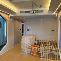 Capsules préfabriquées modulaires de haute qualité, détachables, espace mobile intelligent, installation rapide, construction en acier, villa, bureau, bâtiment