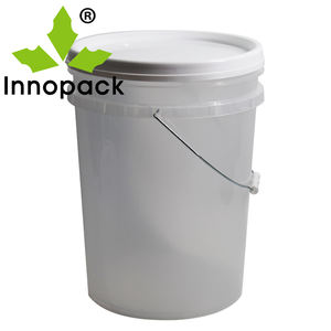 Seau en plastique carré de 20 L, capacité de 5 gallons, qualité alimentaire, poignées en plastique recyclables, seau à peinture - Product Image 3