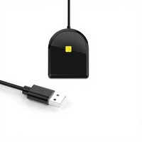 Lector de tarjetas inteligentes USB, lector de chips IC portátil de escritorio, compatible con tarjetas de identificación para sistemas Windows, Mac OS y Linux