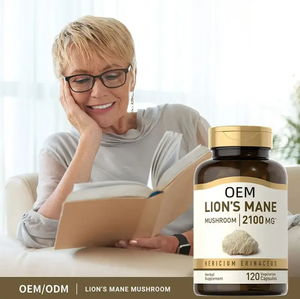 Oem tùy chỉnh Hữu Cơ sư tử bờm nấm viên nang nhãn hiệu riêng cao cấp chất lượng miễn dịch hỗ trợ 60 viên nang/chai cho người lớn - Product Image 4
