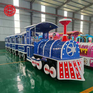 Train électrique touristique sans rails pas cher, train électrique <span class=keywords><strong>de</strong></span> parc d'attractions, trains électriques alimentés par batterie à vendre - Product Image 5
