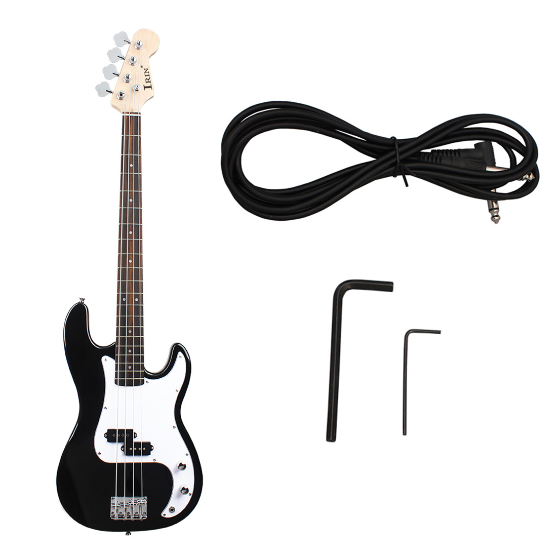 IRIN エレキベース レッド IRIN 4 Strings Electric Bass Guitar 24 Frets Maple Body Bass