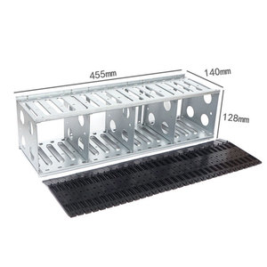 Jaula de disco duro de 16 bahías de <span class=keywords><strong>3</strong></span>,<span class=keywords><strong>5</strong></span> pulgadas, soporte de apilamiento de <span class=keywords><strong>HDD</strong></span> de hierro a prueba de herrumbre, bandeja de hierro clásica para PC, carcasa de ventiladores de 12Cm - Product Image 3