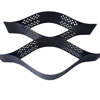 Grille géocellulaire en HDPE pour la stabilisation des sols, la construction de murs de soutènement, stabilisateur de gravier, géogrille, grille de mur de soutènement
