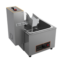 Machine à chocolat 110V 220V à fonctionnement continu pour mélanger, faire fondre et tempérer le chocolat, et préparer le sirop de chocolat lisse