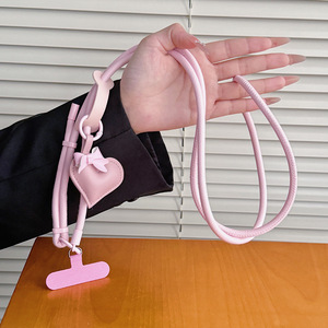 PU <b>Leather</b> Strawberry <b>Lanyard</b> Creative Lovely 3D <b>lanyard</b> New Wrist <b>Leather</b> Rope Bag hanging Decoration Strap Adjustable Sling - Product Image 3