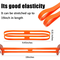 Bande en caoutchouc en forme de X et en forme de H, multicolore, de différentes tailles, personnalisable, pour l'emballage, bande en silicone écologique et imperméable