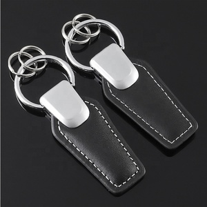 2022 Wholesale Factory Fashion Metal New <strong>Key</strong> Chain Car Brand Leather Car Logo <strong>Custom</strong> <strong>Key</strong> <strong>Ring</strong> With Gift Box - Product Image 2