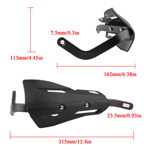 Protectores de manos para motocross ZUQING, aleación de aluminio, color rojo, para motocicletas todoterreno, protección para manillar de ATV HB120 - Product Image 6