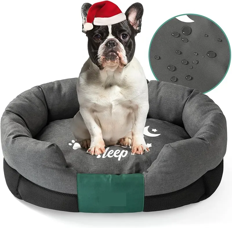 Venta al por mayor cama para mascotas de lujo impermeable ultra suave cama para perros cama rectangular para mascotas