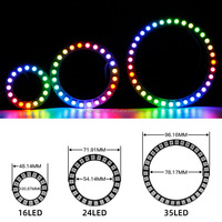 DC12V WS2815 16/24/35 RGB LED Pixel Anneau DIY Adressable 5050 SMD LED Lumière Modules Anneau PCB Cercle Pixel Lumière