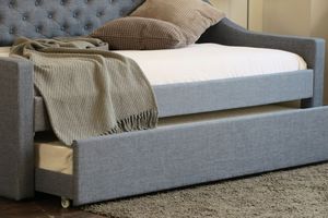 थोक सस्ते बटन डिजाइन सोफे कमरे में रहने वाले एकल और डबल गुना सोफे बिस्तर डार्क ग्रे सोफे बिस्तर दिन बिस्तर - Product Image 6