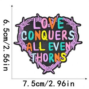 Patchs thermocollants brodés Série rose : Cowgirl, Somebody's Problem, Milk, I love Hotwife, Words pour vêtements, sacs, chapeaux - Product Image 2