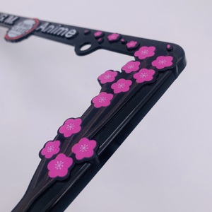 Diseño de dibujos animados lindo personalizado accesorios de coche Marco de matrícula <span class=keywords><strong>Anime</strong></span> para Decoración - Product Image 4