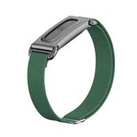 Bracelet de montre en nylon élastique avec cadre métallique et étui de protection pour Fitbit Air, bracelet de remplacement tissé extensible