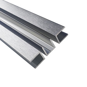 Profilé en aluminium en U pour <span class=keywords><strong>douche</strong></span> <span class=keywords><strong>de</strong></span> salle <span class=keywords><strong>de</strong></span> bain, rail <span class=keywords><strong>de</strong></span> guidage en aluminium, rainure <span class=keywords><strong>de</strong></span> fixation <span class=keywords><strong>de</strong></span> verre, bande <span class=keywords><strong>de</strong></span> finition - Product Image 1