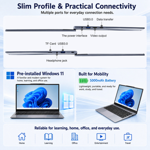 Wholesale Cheap 14 Inch Slim <strong>Laptop</strong> Intel Celeron N4000 <strong>8GB</strong> <strong>RAM</strong> 256GB SSD English Keyboard Work <strong>Laptop</strong> <strong>Computer</strong> with US Plug - Product Image 4