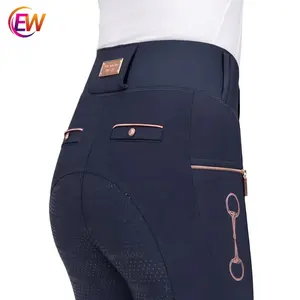 EW Horse Customized New Fashion Full Seat Sticky Grip Silicone Riding Horse Pants Function Breeches