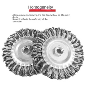 Directo <span class=keywords><strong>de</strong></span> fábrica, rueda <span class=keywords><strong>de</strong></span> alambre Industrial <span class=keywords><strong>de</strong></span> 100mm, cepillo <span class=keywords><strong>de</strong></span> boca <span class=keywords><strong>de</strong></span> campana <span class=keywords><strong>de</strong></span> alambre plano trenzado alto, tipo <span class=keywords><strong>de</strong></span> disco abrasivo para pulir <span class=keywords><strong>y</strong></span> pulir - Product Image 3