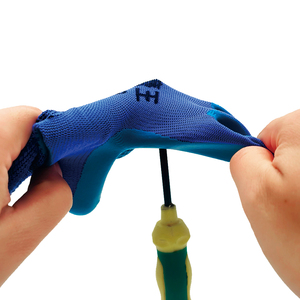 Gants de travail en <span class=keywords><strong>latex</strong></span> gaufré, gants de sécurité en <span class=keywords><strong>latex</strong></span> pour usage industriel, antidérapants, vente en gros en stock - Product Image 3