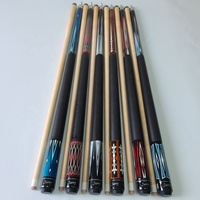 Queues de billard Jassinry 58 pouces + 13mm taille de pointe en bois d'érable broche radiale en cuir enveloppes queues de billard de piscine pour bâtons américains