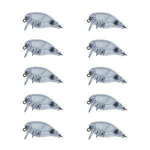 Üst sağ R-8259 38mm 3.8g toptan yüzer krank yem ABS balıkçılık Mini çıngırak boyasız cazibesi DIY sert yem cazibesi organları - Product Image 2