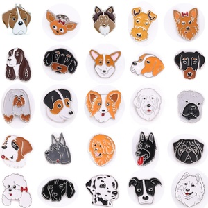 Dibujos animados cachorro Metal Pin Corgi Bulldog esmalte broche insignias Decoración - Product Image 4