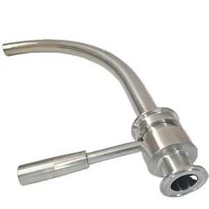 stainless steel SS304/316L sanitary Manual racking arm for brewery tank Manual transfer control dump valve