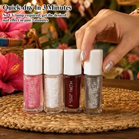 Vernis à ongles KUDAN à paillettes haute brillance, facile à retirer, séchage rapide à l'air, sans lampe, approuvé CPNP ISO22716, OEM, faible MOQ