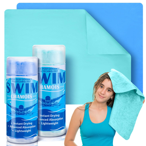 Panno in <span class=keywords><strong>camoscio</strong></span> Shammy per Nuoto, Asciugatura Auto, Immersioni, Sport Acquatici, Spiaggia, Doccia, Piscina, Regalo per Nuotatori - Product Image 2