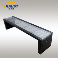 Offre Spéciale banc d'extérieur moderne dos nu métal design bois plastique espaces publics parcs écoles hôtels ateliers centres commerciaux supermarchés