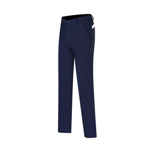 Pantalones de Golf de Alta Gama para Hombre, Cálidos, Gruesos, Elásticos, de Corte Recto, Color Sólido - Product Image 3