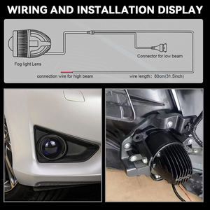 Faros Antiniebla LED de 40W de Súper Potencia K235 con Lente Doble de 2 Pulgadas, 12V, Luz Alta/Baja, 6500K, IP68 Impermeables, 6000 Lúmenes - Product Image 4