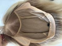 Perruque courte ondulée en cheveux humains vierges européens, nouée à la main, avec dessus en soie transparente, pour femmes souffrant de perte de cheveux ou d'effilochage – Livraison rapide