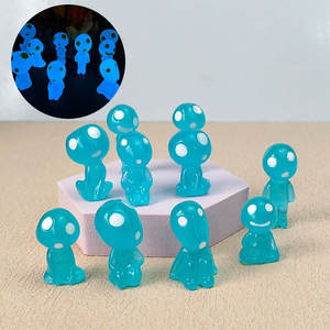 Paquete de 10 Diseños de Decoración de Jardín, Miniaturas Luminosas de Duendes Fantasma que Brillan en la Oscuridad, Manualidades de Resina, Suministros para el Hogar y Bricolaje - Product Image 2