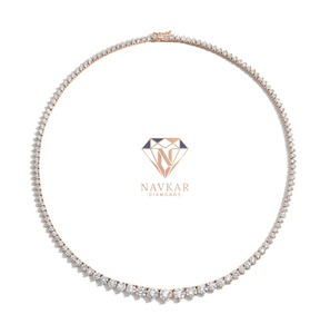 Collar de Cadena de Tenis con Moissanita Claridad VVS, Cadena Cubana de Lujo Unisex con Diamantes de Moissanita para Ocasiones Especiales - Product Image 2