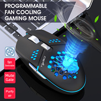 Mouse Gaming Kabel Sederhana 6 Tombol HXSJ J400 DPI 6 Tingkat Dapat Diatur, Dapat Diprogram, Dilengkapi Lubang Kipas Pendingin, Harga Pabrik