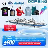 Impresora Digital Automática para Camisetas KINWAH (DOPSING), Nuevo Equipo de Serigrafía Ovalada de Fábrica con Componentes Centrales PLC